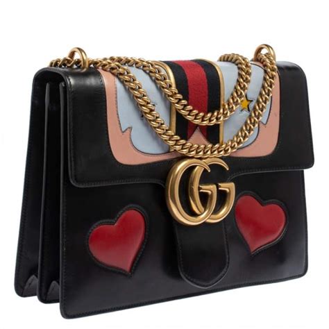 gucci purse heart|authentic Gucci marmont small bag.